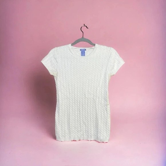 Gap Maternity White Cotton Short sleeve summer spring casual top - Picture 1 of 7